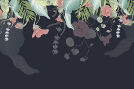 Нисходящие цветы – образец 2