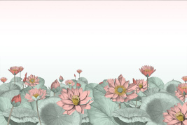 Китайский шелк Лотос – образец 2